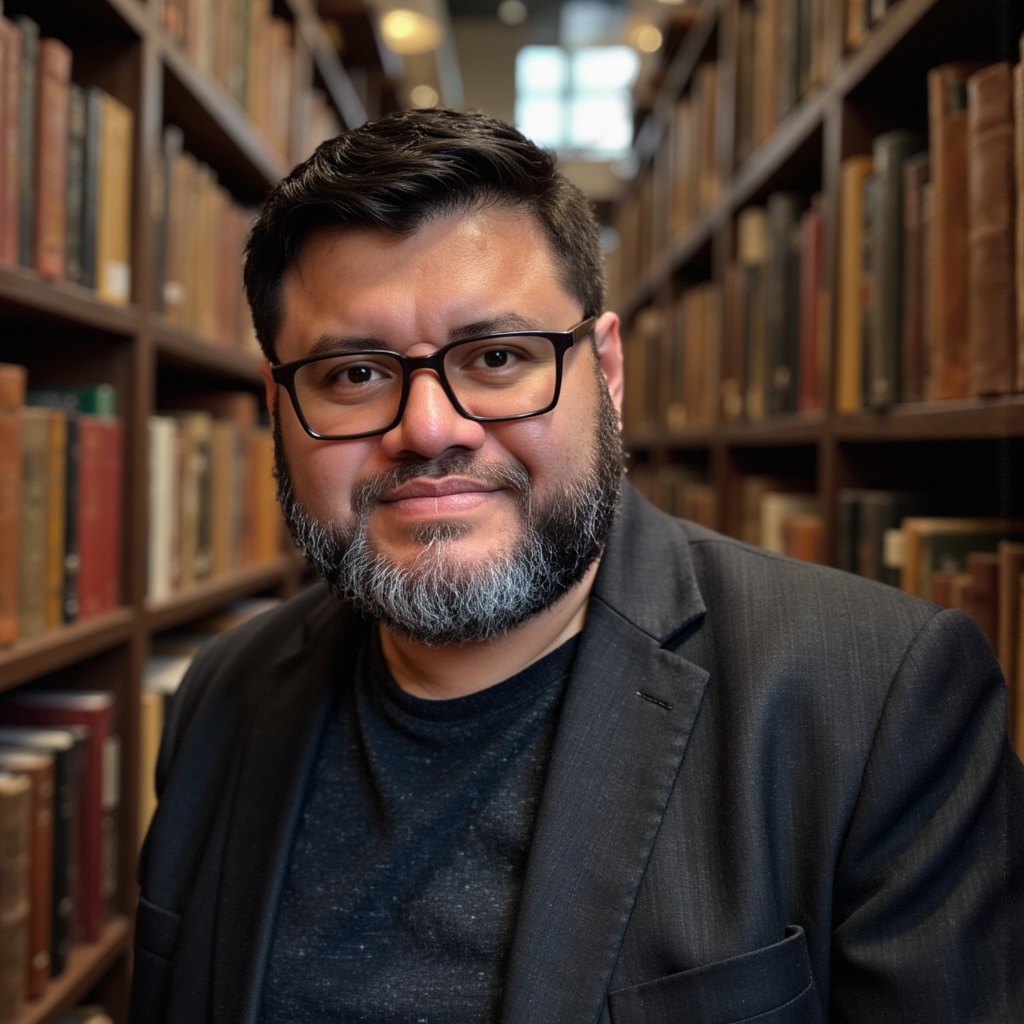 Retrato del pastor Edgar Iraheta